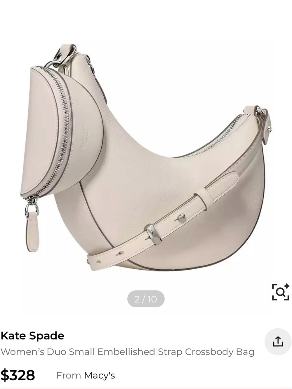 Kate Spade Women’s Duo Small Embellished Strap Crossbody Bag - Picture 2 of 10